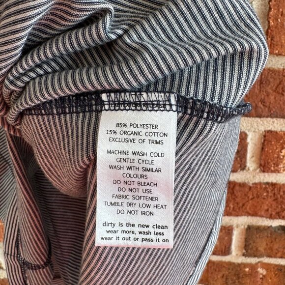 Toad&Co Striped Polo Shirt Men’s XXL Organic Cotton Blend Short Sleeve - Picture 4 of 6